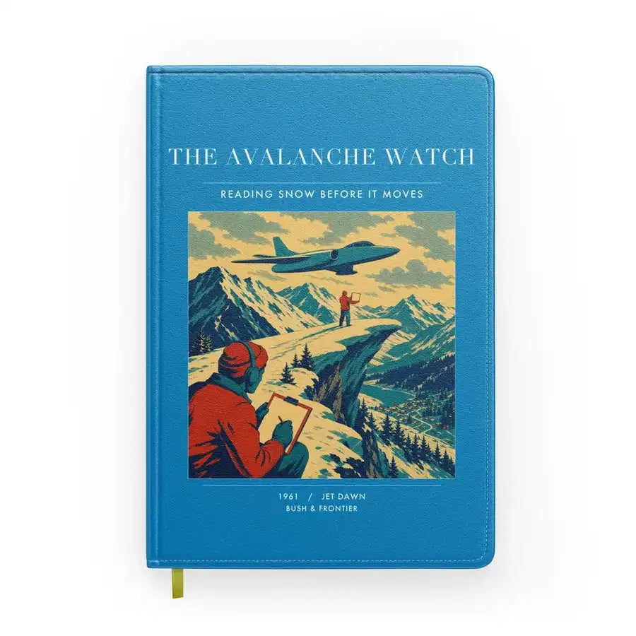 VINTAGE G4344 - The Avalanche Watch - Designed Notebooks design on turquoise