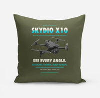 Thumbnail for Skydio X10 design on green army pillow