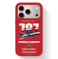 Thumbnail for Boeing 787-10 Dreamliner design on red magsafe iphone case