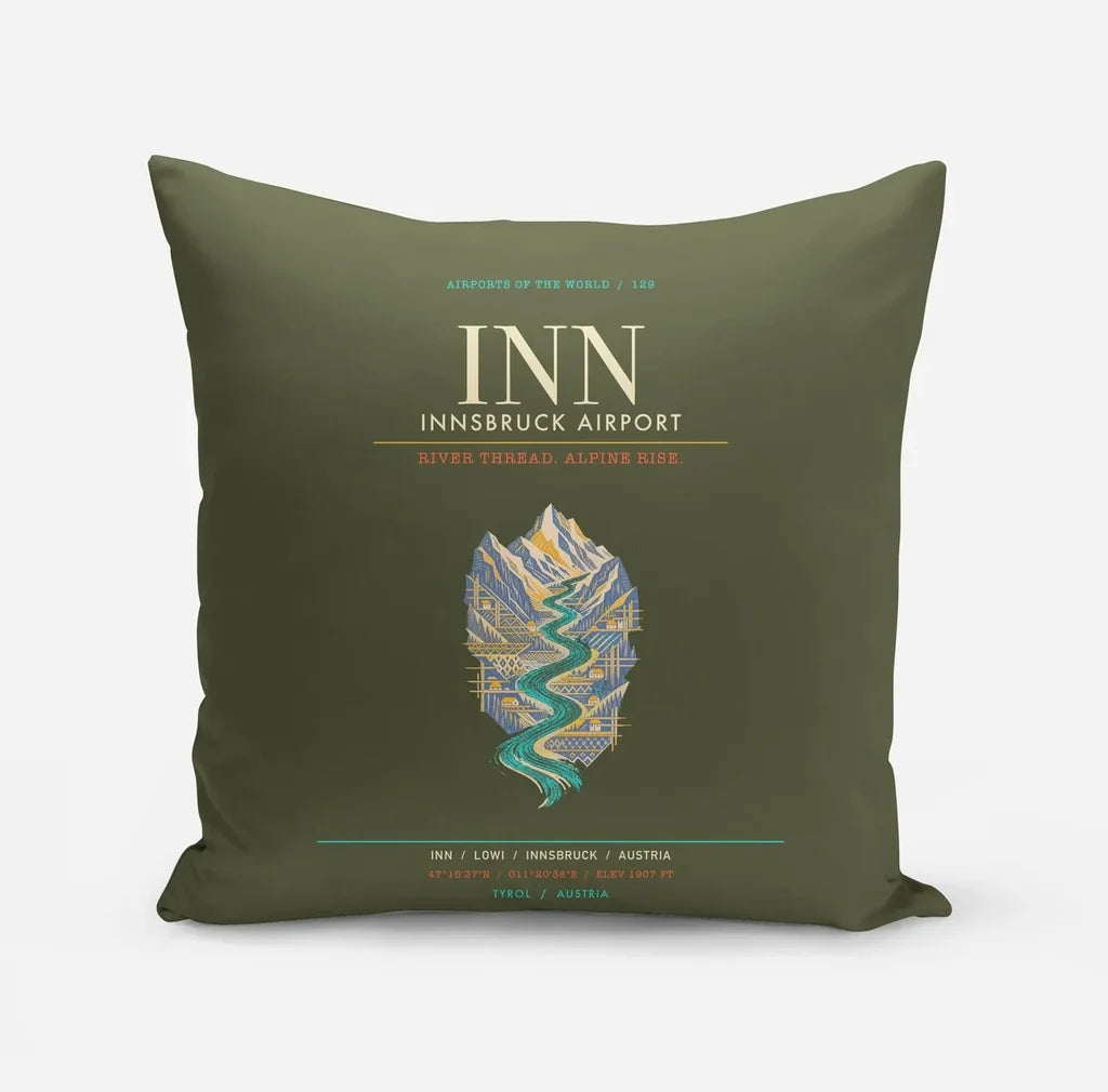 Innsbruck Airport INN - Inn Valley Alpine Weave - Green Army