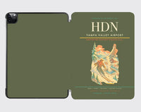 Thumbnail for Yampa Valley Airport (HDN) design on green army ipad tablet case