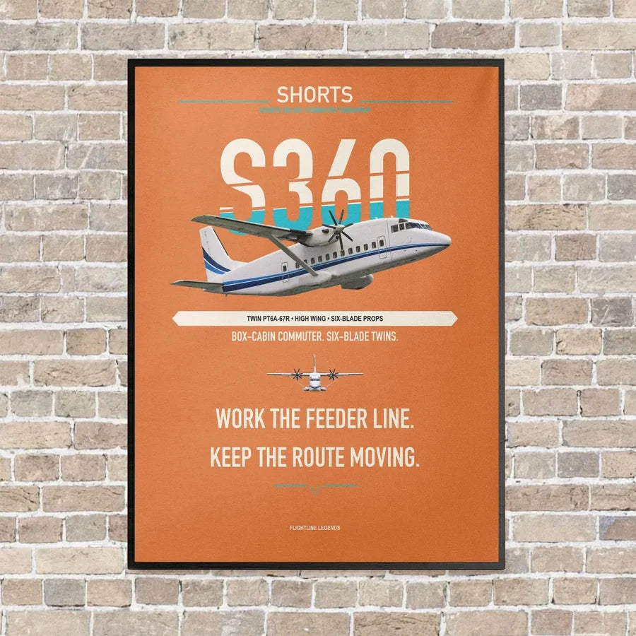 Shorts 360-300 vertical canvas print - framed - orange background