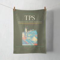 Thumbnail for Vincenzo Florio Airport Trapani-Birgi (TPS) design on green army towel