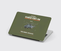 Thumbnail for Sud Aviation SA 321G Super Frelon design on green army MacBook case