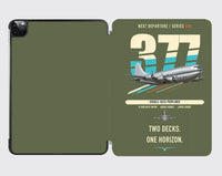 Thumbnail for Boeing 377 Stratocruiser design on green army ipad tablet case