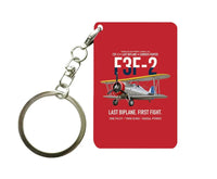 Thumbnail for F3F-2 LAST BIPLANE Key Chain design on red key chain
