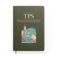 Thumbnail for Vincenzo Florio Airport Trapani-Birgi (TPS) design on green army notebook