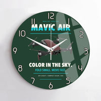 Thumbnail for DJI Mavic Air design on dark green no frame wall clock