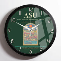 Thumbnail for Silvio Pettirossi International Airport ASU Wall-Clock Framed - Dark Green