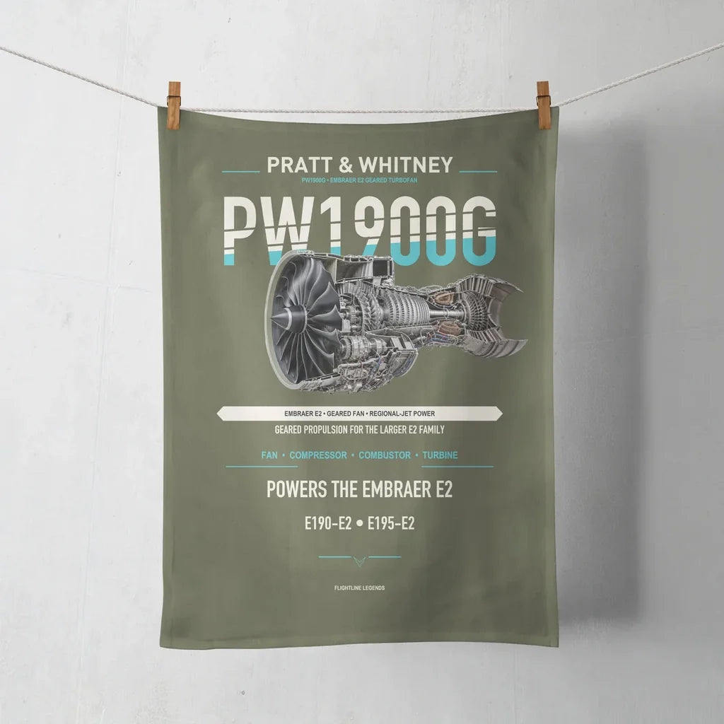 PW1900G design on green army towel