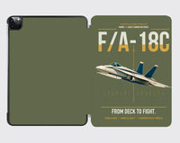 Thumbnail for F-A-18C Hornet design on green army ipad tablet case