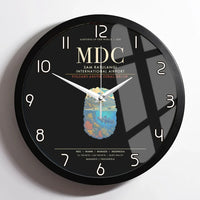 Thumbnail for Sam Ratulangi International Airport Manado MDC Wall-Clock Framed - Black