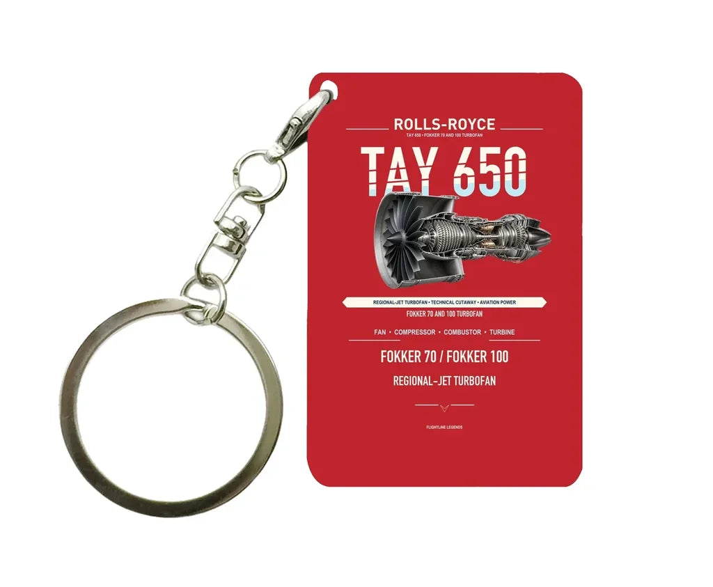 TAY 650 Key Chain design on red key chain