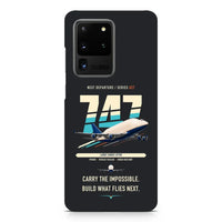 Thumbnail for Boeing 747-400 Dreamlifter design on samsung case - black