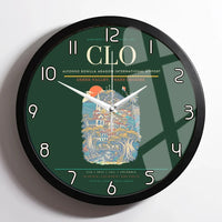 Thumbnail for Alfonso Bonilla Aragon International Airport CLO Wall-Clock Framed - Dark Green