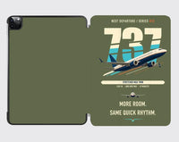Thumbnail for Boeing 737 MAX 9 design on green army ipad tablet case