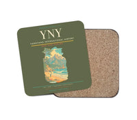 Thumbnail for Yangyang International Airport (YNY) design on green army 1 piece coaster