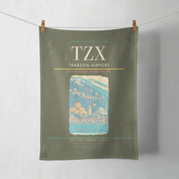 Thumbnail for Trabzon Airport (TZX) design on green army towel