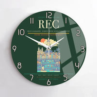 Thumbnail for Recife Guararapes (REC) design on dark green no frame wall clock