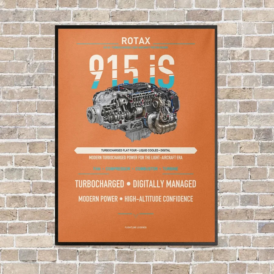 915 iS vertical canvas print - framed - orange background