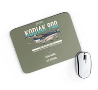 Thumbnail for Daher Kodiak 900 design on green army rectangle mouse pad