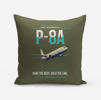 Thumbnail for P-8A Poseidon design on green army pillow
