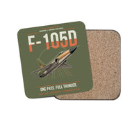 Thumbnail for F-105D Thunderchief design on green army 1 piece coaster