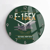Thumbnail for F-15EX Eagle II design on dark green no frame wall clock