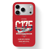 Thumbnail for Cessna 175 Skylark design on red magsafe iphone case, for iPhone 17 Pro