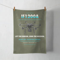 Thumbnail for Inspired Flight IF1200A design on green army towel