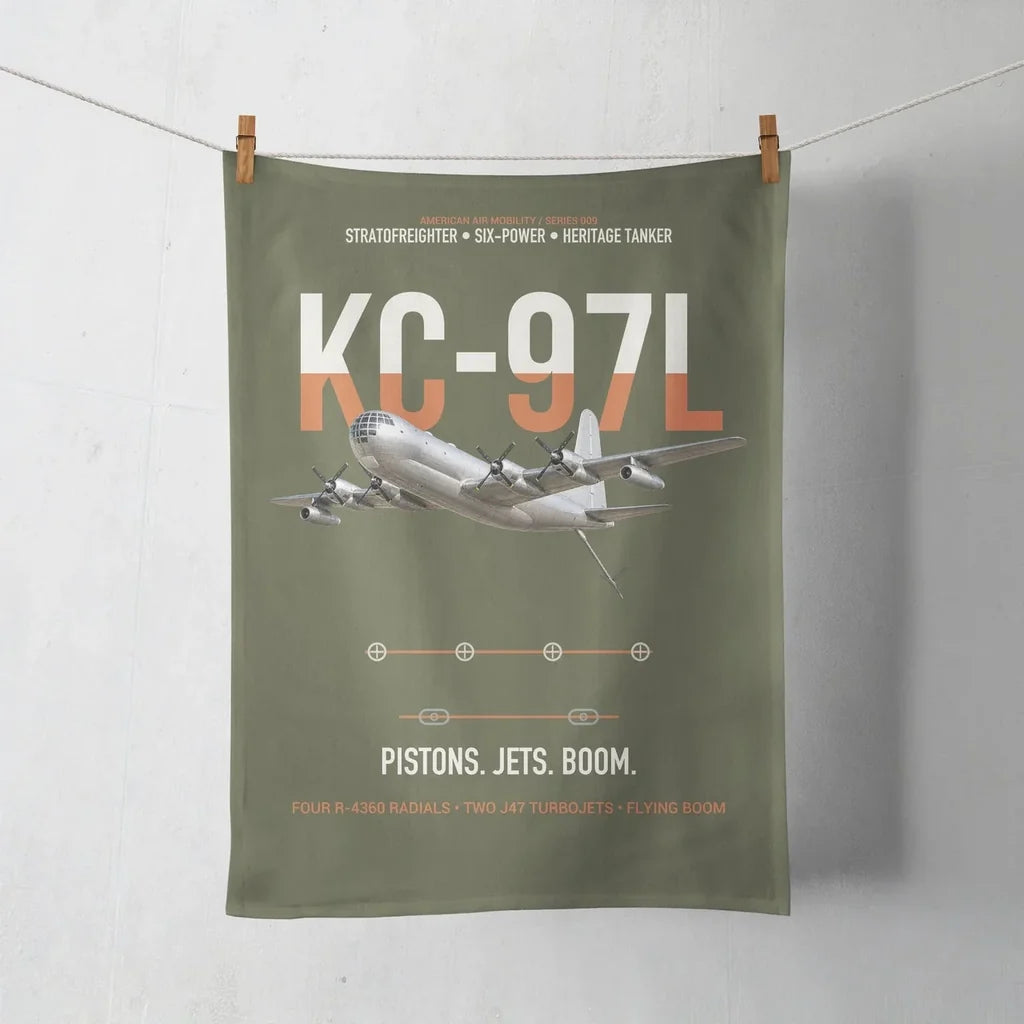 KC-97L STRATOFREIGHTER design on green army towel