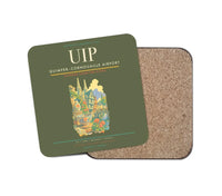 Thumbnail for Quimper–Cornouaille Airport (UIP) design on green army 1 piece coaster