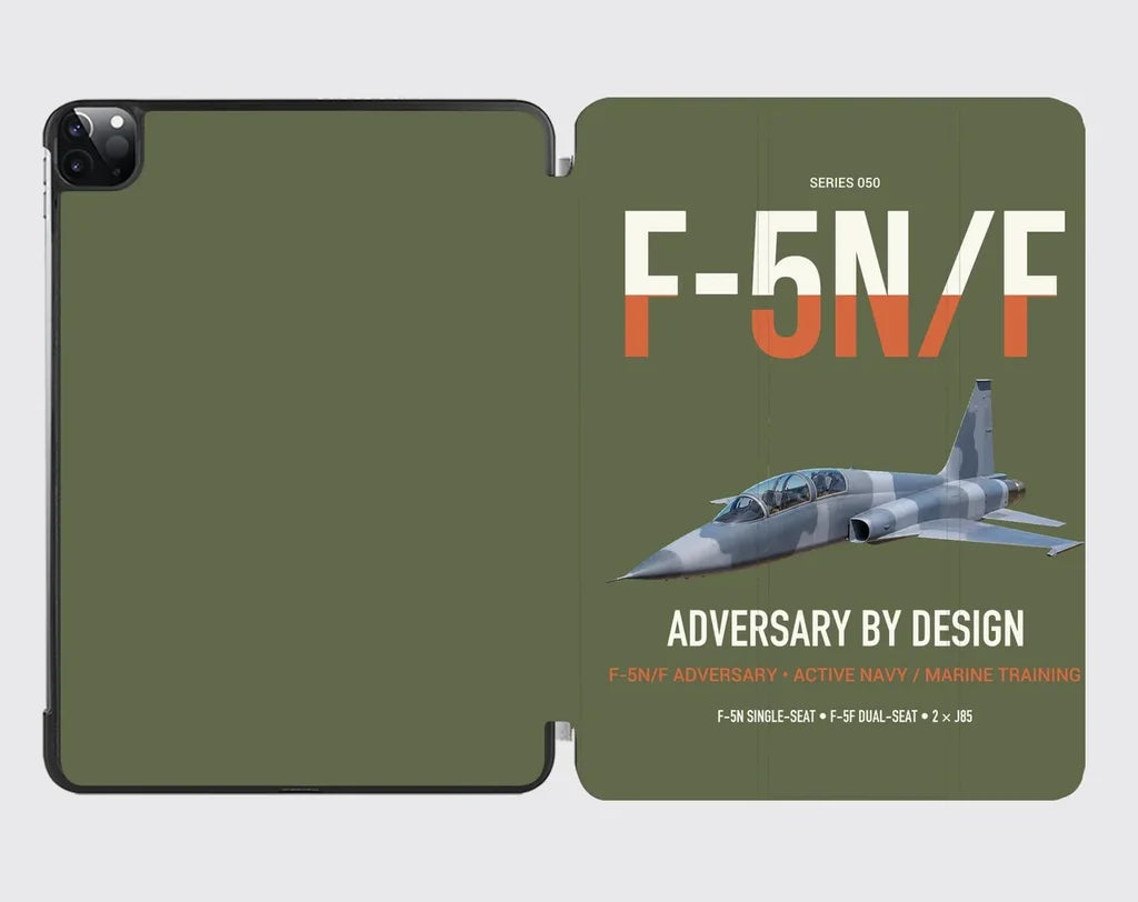 F-5N F Adversary design on green army ipad tablet case