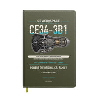 Thumbnail for CF34-3B1 design on green army notebook