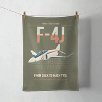 Thumbnail for F-4J Phantom II design on green army towel