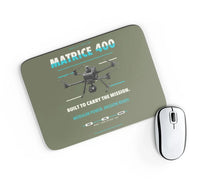 Thumbnail for DJI Matrice 400 design on green army rectangle mouse pad
