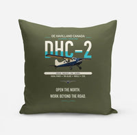 Thumbnail for DHC-2 Beaver Mk I design on green army pillow