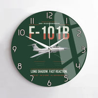 Thumbnail for F-101B Voodoo design on dark green no frame wall clock