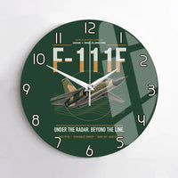 Thumbnail for F-111F Aardvark design on dark green no frame wall clock