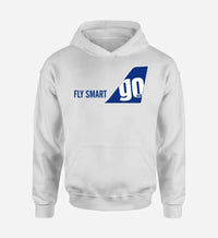 Thumbnail for Go First logo printed on white hoodie