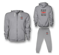 Thumbnail for Once You've Tasted Flight Zipped Hoodie - Gray