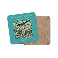 Thumbnail for The Dropped Supplies - Designed Coasters design on turquoise 1-piece