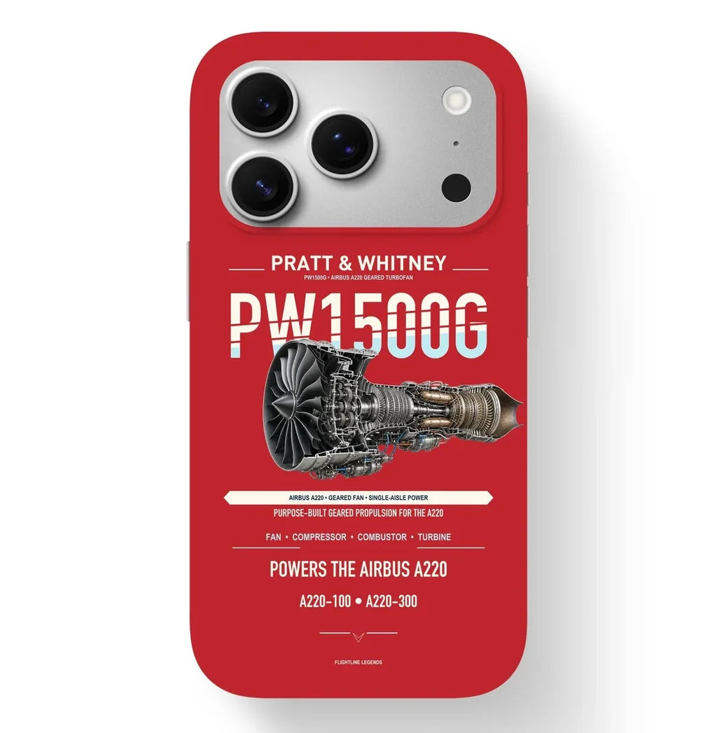 PW1500G Case design on red iphone case