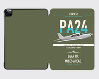 Thumbnail for Piper PA-24-250 Comanche 250 design on green army ipad tablet case