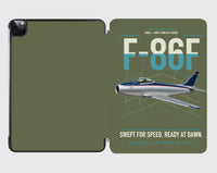 Thumbnail for F-86F Sabre design on green army ipad tablet case
