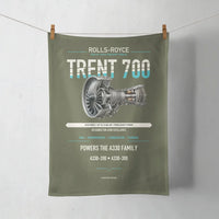 Thumbnail for TRENT 700 design on green army towel
