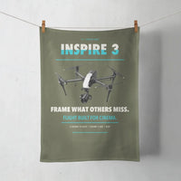 Thumbnail for DJI Inspire 3 design on green army towel