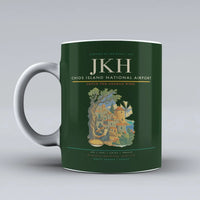 Thumbnail for Chios Island National Airport (JKH) airport code design on dark green ceramic mug