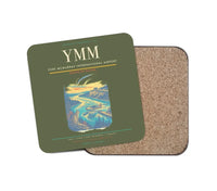 Thumbnail for Fort McMurray International Airport (YMM) design on green army 1 piece coaster
