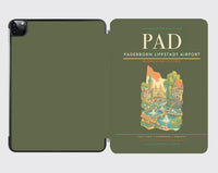 Thumbnail for Paderborn Lippstadt Airport (PAD) design on green army ipad tablet case